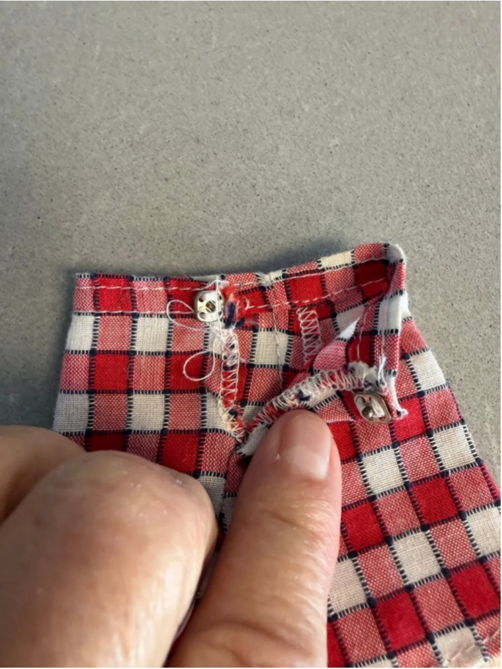 Original Tagged Ken Doll Plaid Shorts Vintage Mattel Barbie Clothes Mod 1960s